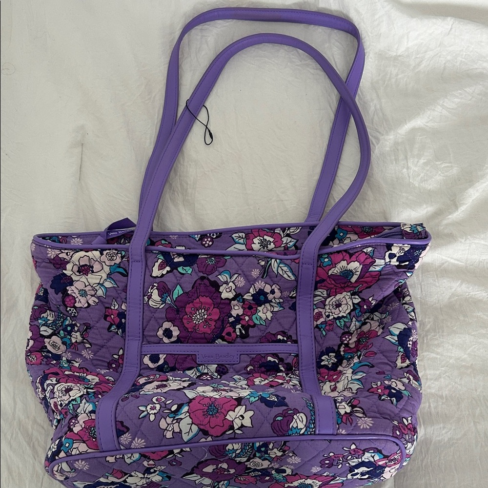 Floral Purple Tote Bag